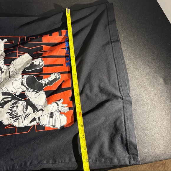 Naruto Graphic Tee in Black with Red & White Print - Picture 4 of 5